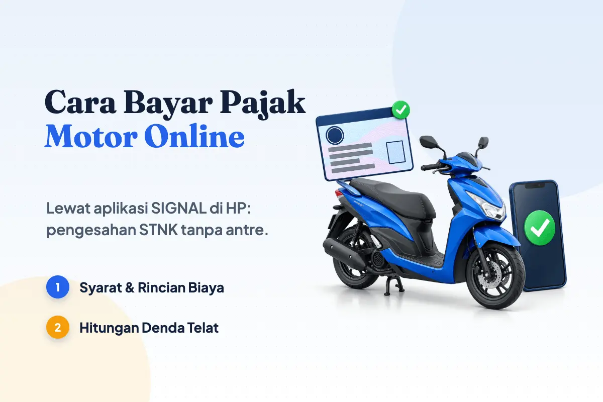 Cara Bayar Pajak Motor Online di HP (Syarat, Biaya & Denda)